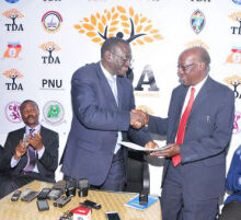 Dr Besigye (C) hands in his nomination forms at TDA offices:<br /><br />The trouble with Besigye, he has over done it that he now derives meaningfulness in his life from seeing himself on the ballot paper.<br /><br />Why is MAO and BUKENYA not feeling aggrieved? Does Beseigye think that he has to be right all the time and everyone else wrong? common guys.<br /> <br />Time to test FDC and Besigye&#039;s democratic credentials.<br /><br />I am beginning to think this TDA thing was a ploy by FDC to rally the opposition behind the serial looser.<br /><br />Indeed this whole African nation is embroided in catch 22 if the writer would mind explaining the interesting meaning of the English word: CATCH 22.<br /><br />1- The issue is not about Besigye &gt;<br />The issue is &gt; todate Mbabazi insists he is still NRM.<br /><br />&gt; todate Mbabazi insists NRM has had a lot of successes, which run a risk of getting lost.<br /><br />&gt; todate Mbabazi has been one of the rabid and vicious Opponets of every progressive<br />idea that the Opposition tried to come up since beginning of opposition activism.<br /><br />&gt; Unlike Tunyefunza todate Mbabazi has acknowledged nor made apology for any<br />action/ non action which might have hurt/ the Opposition in the past.<br /><br />In short can a pure NRM really represent the Opposition in order to defeat an NRM god -father.<br /><br />In casu, as Ugandans we need to stop being parochial.<br />Mbabazi should be allowed in the TDA,<br /><br />Mbabazi should show his patroitism by campaigning hard with the Opposition and ounce museveni is defeated with his experience he can be rewarded with any highest post , even Prime Minister BUT surely given his track-record Mbabazi cannot stand and represent the Opposition.<br /><br />What of if it is just a ploy ?<br />Does not the Opposition need time to prove his commitment?<br />For how long has he been in Opposition ?<br /><br />What if Museveni calls him tomorrow and they patch up their difference.<br />Did not Kategaya and many others cross back?<br /><br />But we have to credit Mbabazi for the courage of even attempting to head an Opposition which he wanted dead many years ago.<br /><br />A Catch-22 situation often results from rules, regulations, or procedures that an individual (or group) is subject to but has no control over.<br /><br />Which means that the fact that one wants to fight those rules is in itself to acknowledge and accept the same rules.<br /><br />It is akin to a situation in which someone is in need of something that can only be had by not being in need of it.<br /><br />In this political context, the connotation is that the TDA has created arbitrary rules in order to justify and conceal their own INTENDED abuse of power. DID THAT HELP?