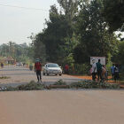 Youths block roads in Jinja as they cannot find work to do and money to buy food in the province of Busoga.<br />It is indeed fortunate that these youths are protesting against the raising cost of living in the whole country and the world. Uganda has the history of some citizens of this country when they rose up and protested by using the gun concerning the rampant stealing and rigging of national elections. Guns were also used to protest and fight dictatorship that was arresting and killing citizens at random. One wonders why the NRM military police is working so hard to refuse and stop such human living survival protests. These are reasonable protests against the constant raise of food. Without enough money to grow and buy food, the region of Busoga is more likely going to turn over into an African human starvation shit hole like that deadly human starvation that is happening right now in the Uganda Eastern region of Karamojong province!<br />One wonders how much wage is paid to this brutal police force so that they, at the end of their day from work, are able to go to the local food markets and buy food for their waiting families at their African homes? It is unfortunate that the African educated police and army personnel are still in institutions that continue to obey orders as parrots do! Such were the old times of the colonial era that came to pass over 50 years ago!